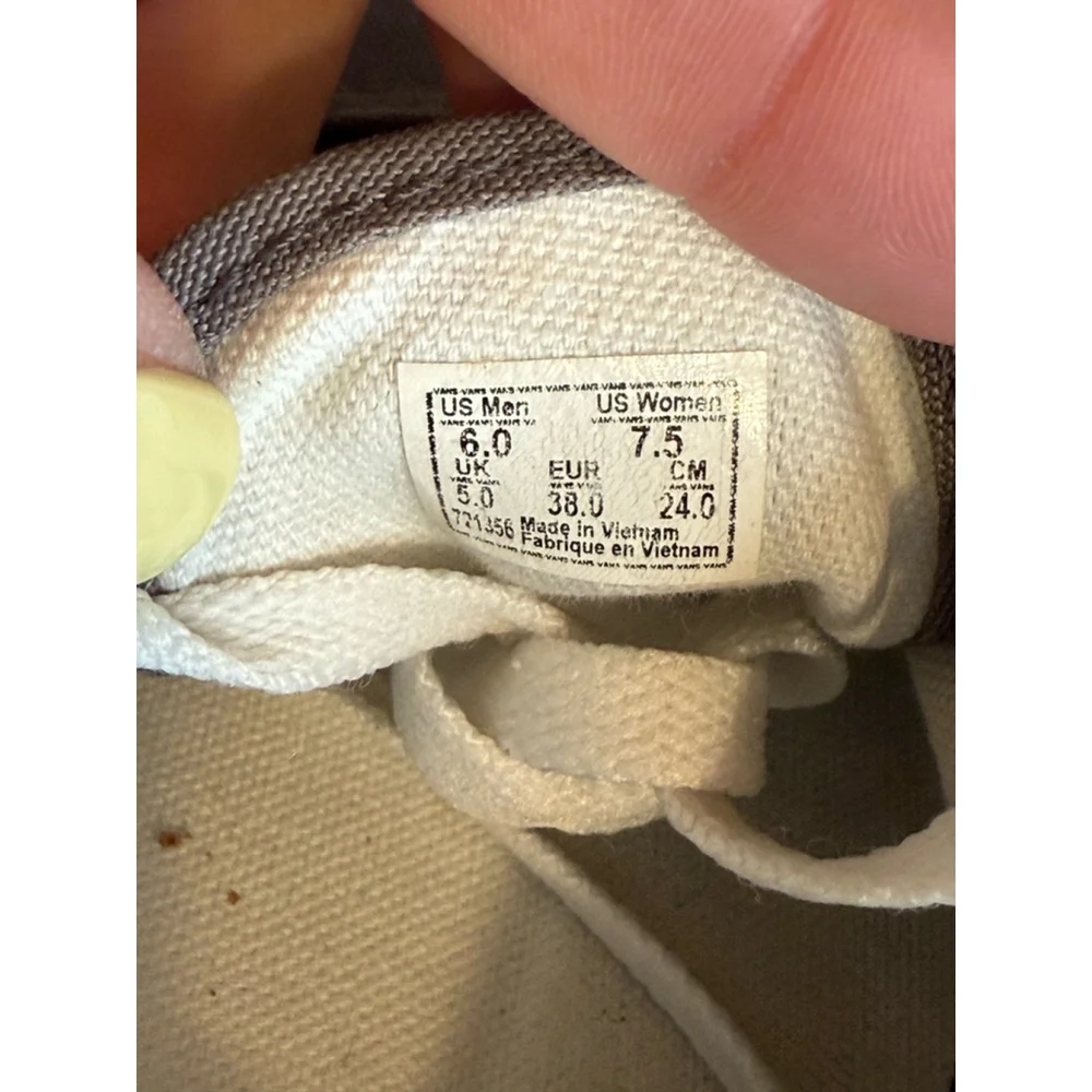 Vans Authentic Unisex Pewter Charcoal Gray Sneakers Size 7.5 Women/6 Men​ - Picture 9 of 9